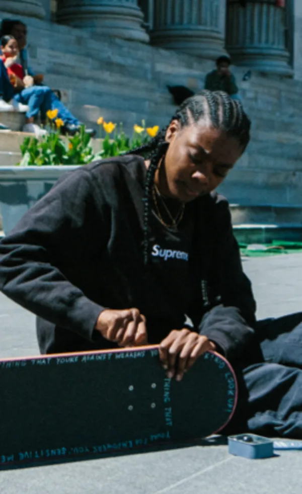 Beatrice Domond skateboard setup